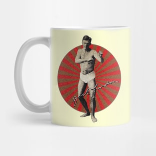 Jack London  - Boxing Pose Retro Mug